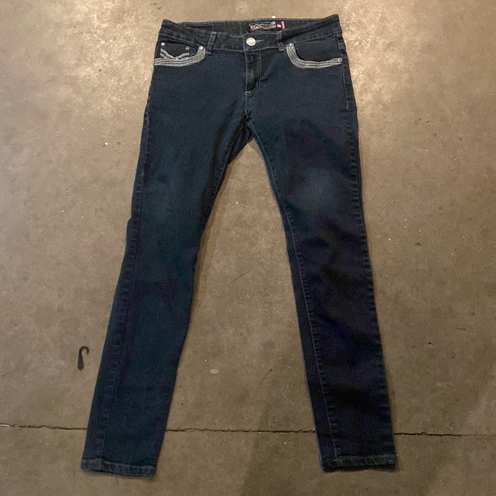Rich Cow Jeans, Size 13 women’s, navy blue.